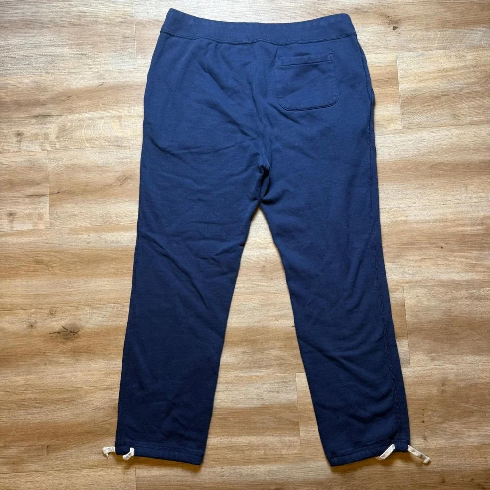 Polo Ralph Lauren Sweatpants Mens XL Navy Blue Pony Drawstring Hem Joggers